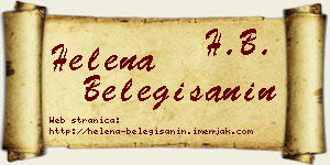 Helena Belegišanin vizit kartica
